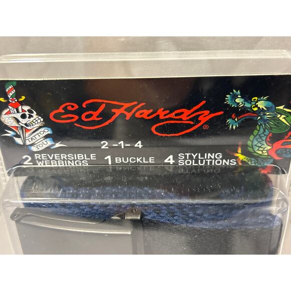 Ed Hardy Belts, 2 Reversible Webbings, 1 Buckle 4 Styling Solutions, Up to 44’ - Picture 4 of 4